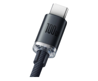 BASEUS USB - USB-C Crystal 100W 1.2m (czarny) CAJY000401 - 1159775 - zdjęcie 2